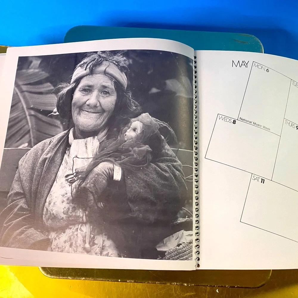 Vintage Rolling Stone Book of Days 1974 Calendar Book Unused, 8.5”x8.5”